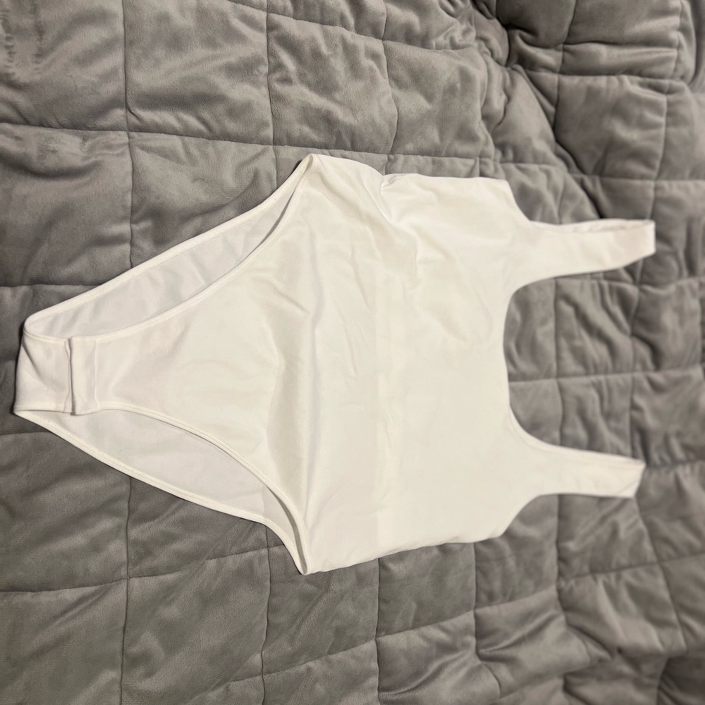 NWOT White Sleeveless Bodysuit